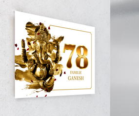 Goud Ganesha Naambord